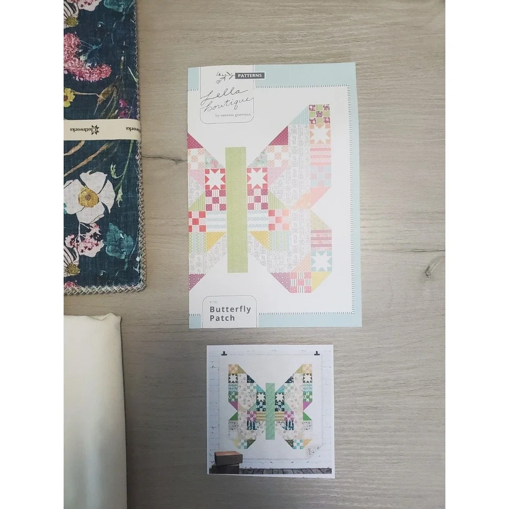Butterfly Patch Quilt Kit Lella Boutique w/ layer cake Verdure Esther Fallon Lau